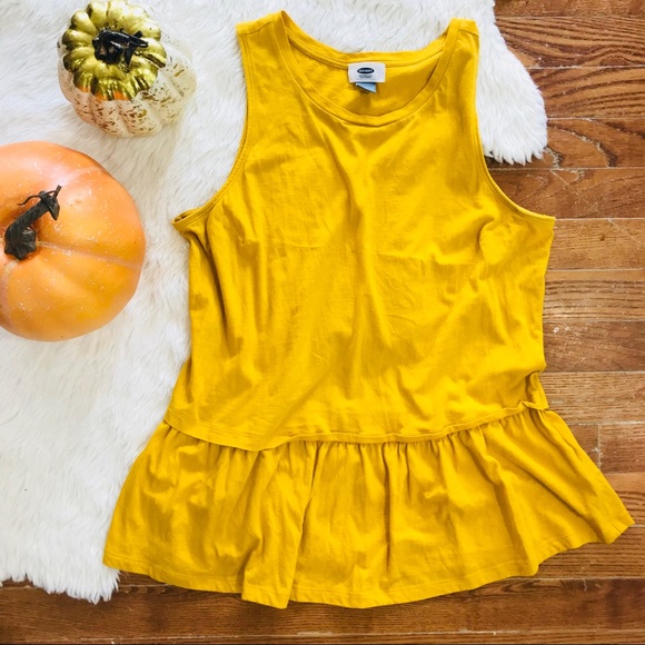 Old Navy Tops - Yellow Ruffle Tank